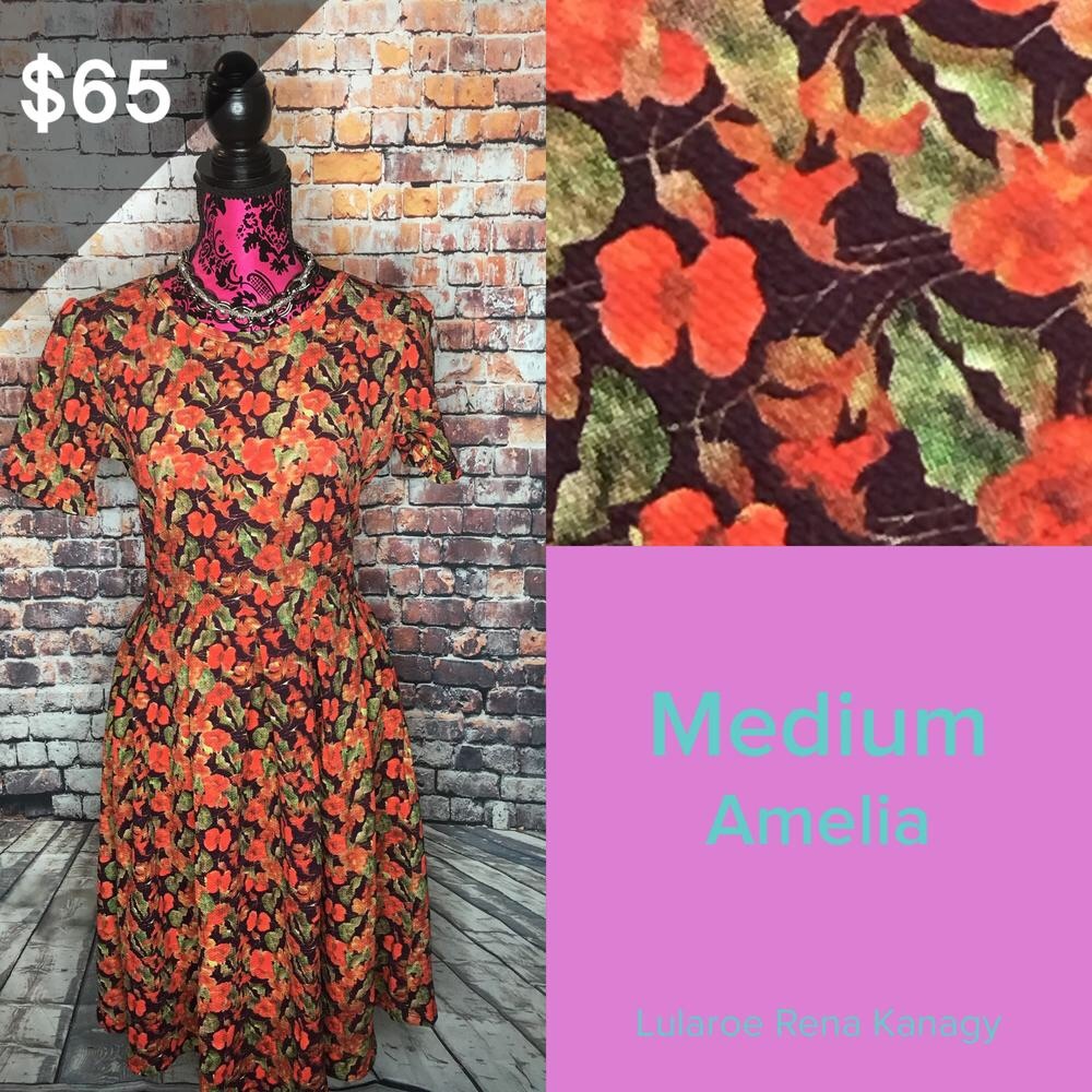 LuLaRoe Amelia Dresses Med